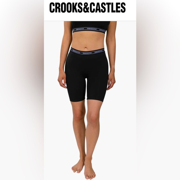 ⛓️ Crooks&Castles Biker Shorts - Picture 1 of 5